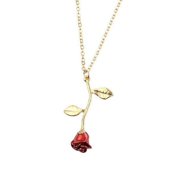 Delicate Love Rose Necklace